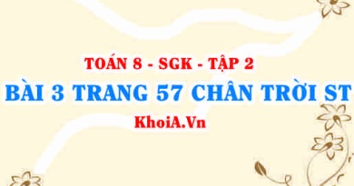 Bài 3 trang 57 Toán 8 Chân trời sáng tạo Tập 2